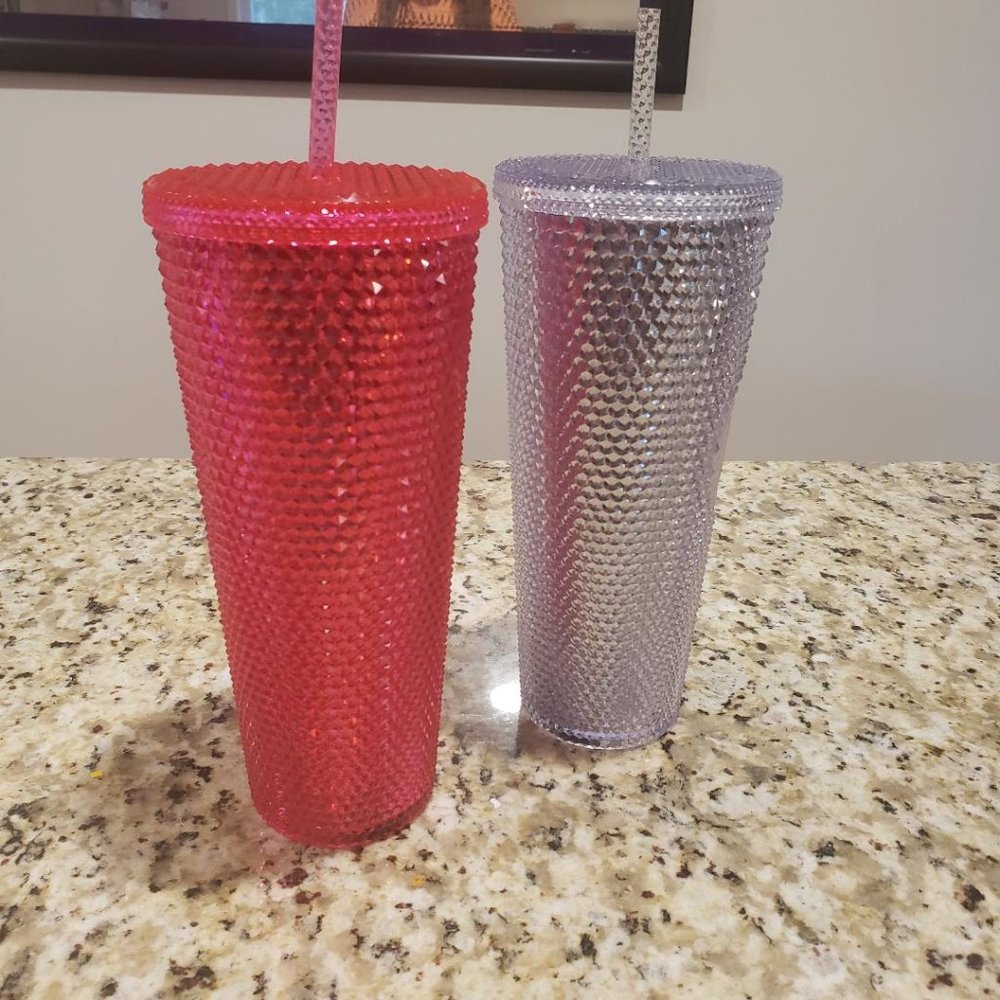 $50  each 2 Starbucks Silver Holiday 2019 Tumblers - Picture 2 of 4